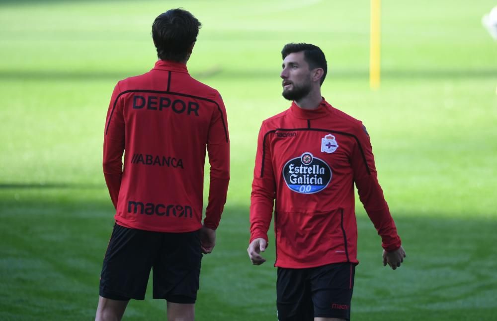 El Dépor entrena a Riazor antes de recibir al Reus