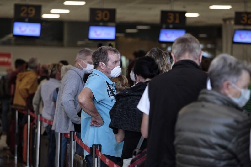 Situación en el aeropuerto de Tenerife Sur.