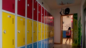 Imagen de archivo de una escuela de Lisboa, Portugal.