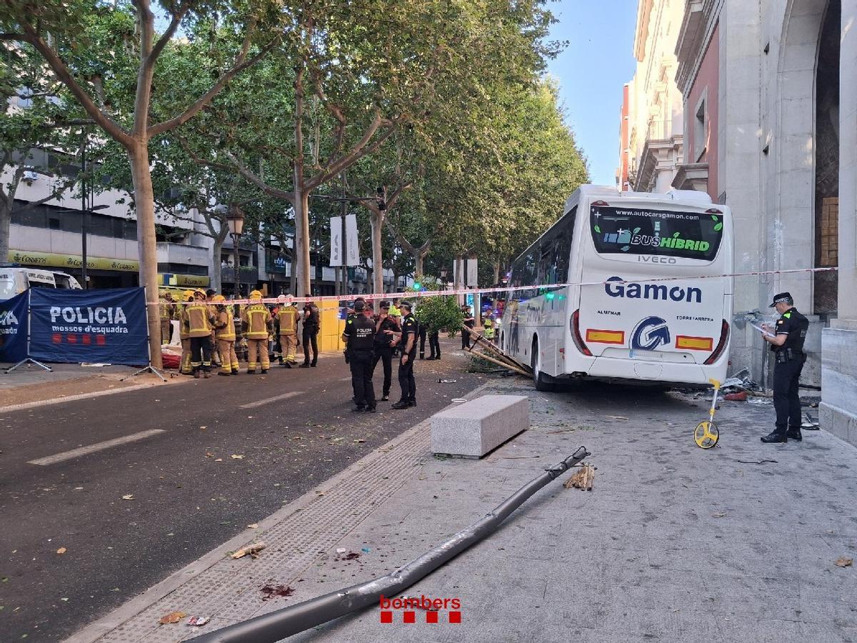 Accidente de autobús en Lleida.