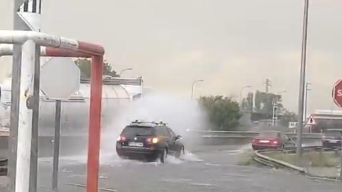 Acceso a la A-68 desde Pinseque.