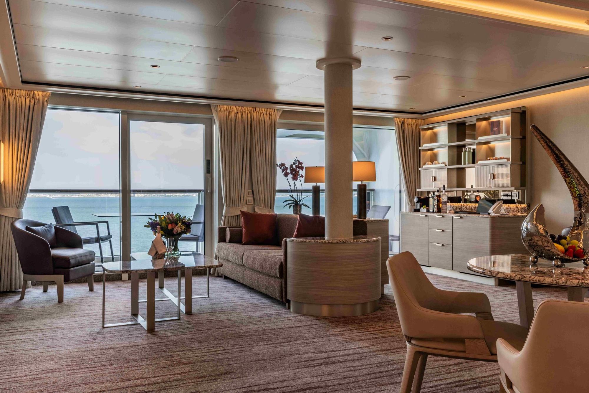 Las suites del barco gozan todas del máximo confort para el huésped