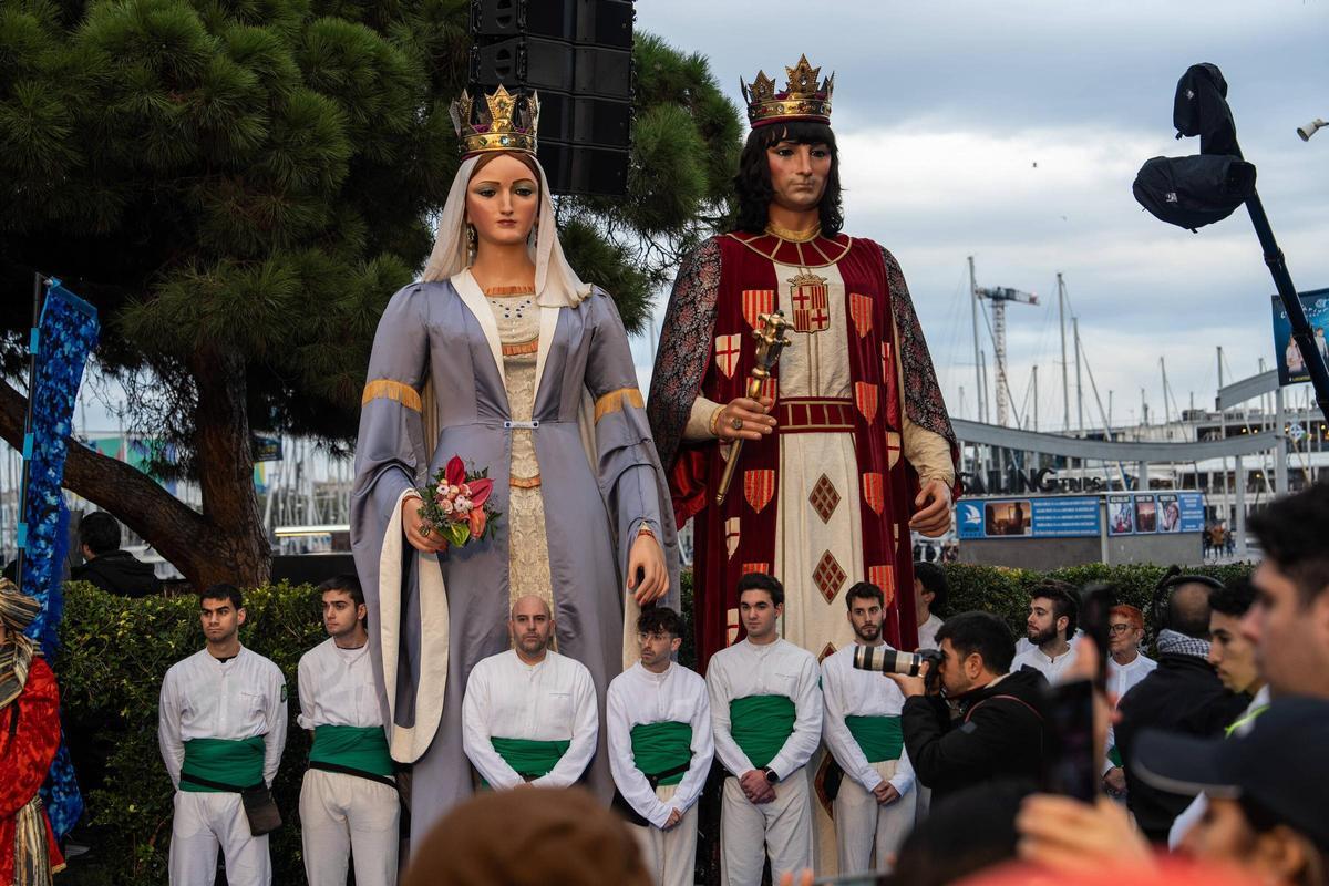 Llegan los Reyes al puerto de Barcelona