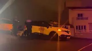 Accidente de tráfico en un barrio de Las Palmas de Gran Canaria