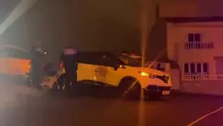 Accidente de tráfico en un barrio de Las Palmas de Gran Canaria