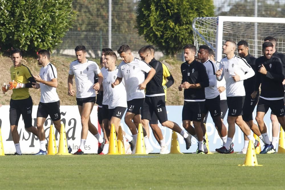 Entrenamiento del Real Sporting de Gijón