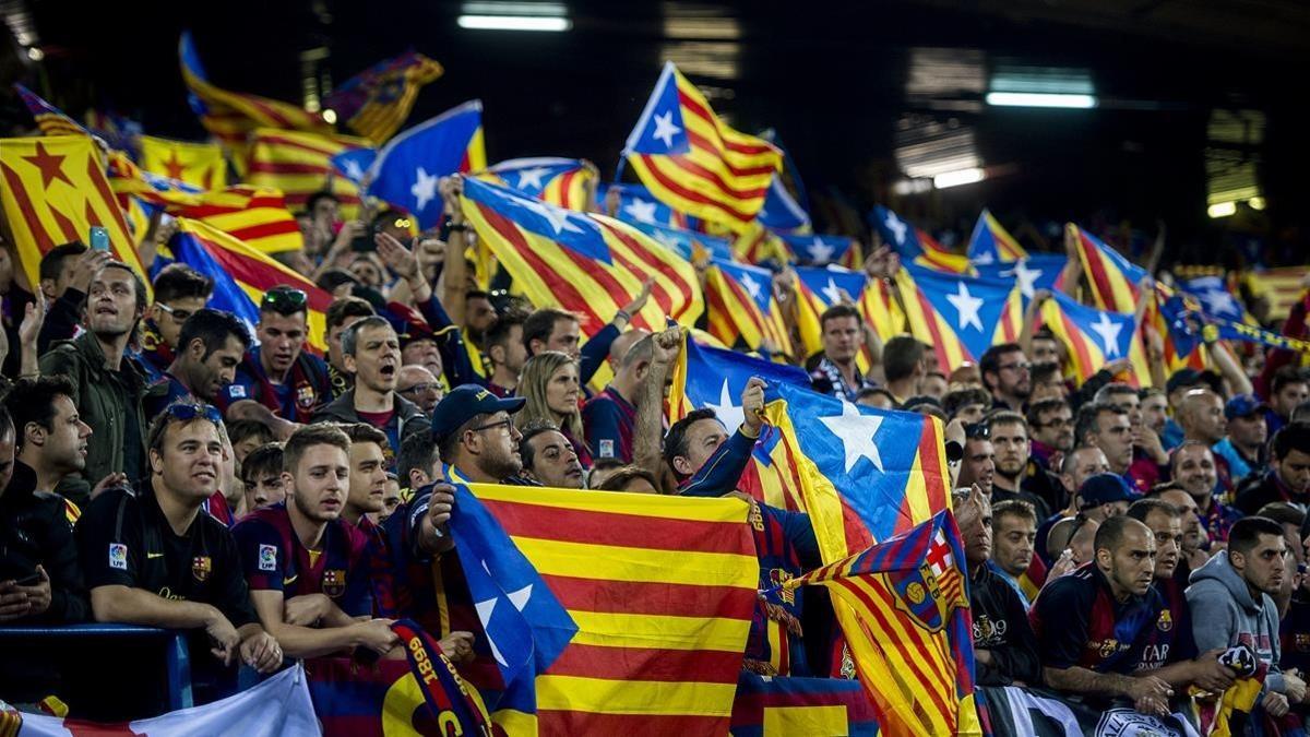 Una imagen de la final del 2016 en el Calderón entre el Barça y el Sevilla.