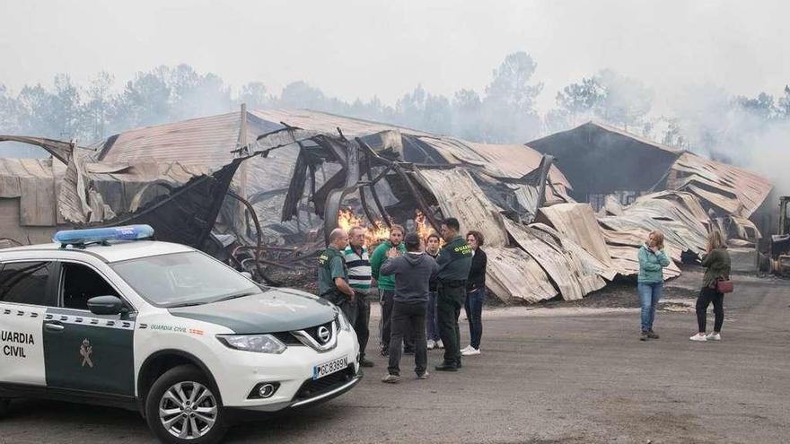 El 98% del terreno forestal del municipio de As Neves, arrasado por los incendios