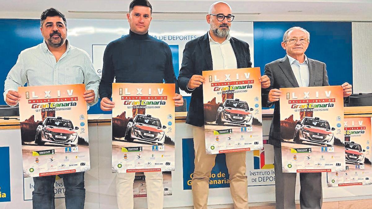 Imagen de la presentación del Rally Isla de Gran Canaria, celebrada ayer en el Arena.