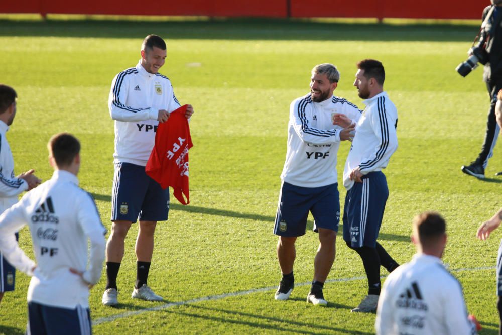 Segundo entrenamiento de la Argentina de Messi en Son Bibiloni