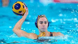 Bea Ortiz durante la final de los Juegos de París