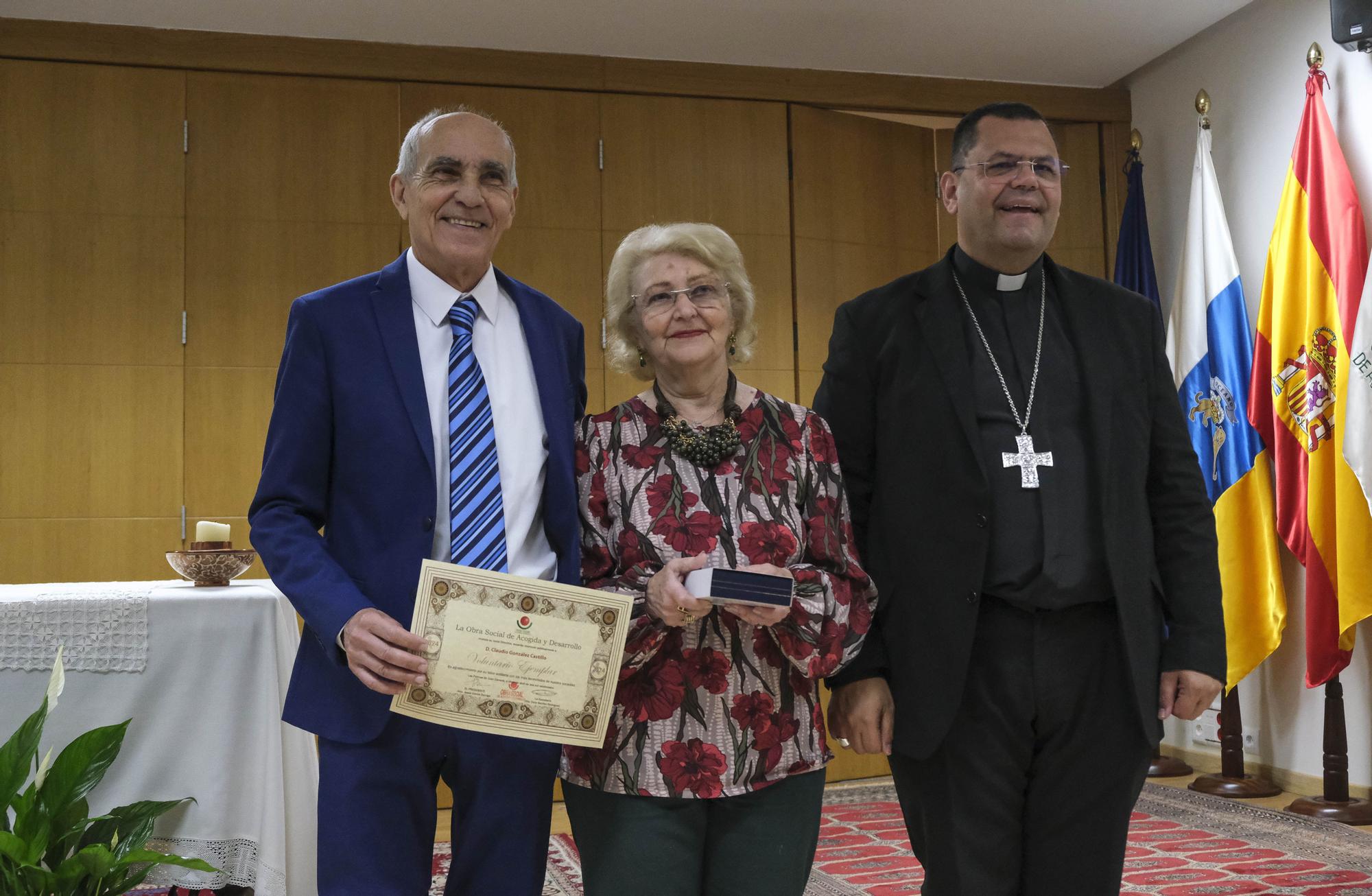 Acto de la Obra Social homenaje a los voluntarios ejemplares.