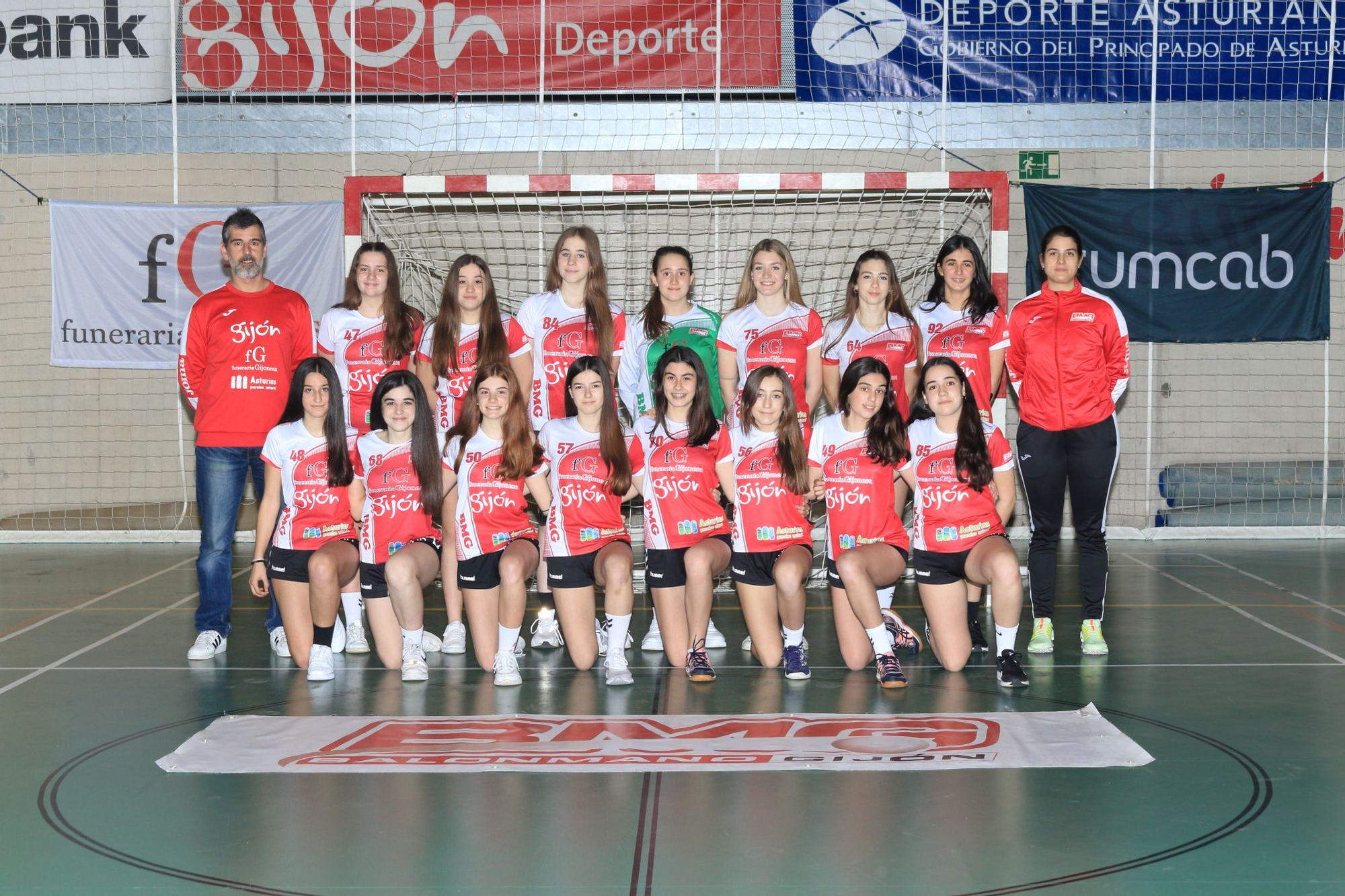 Estos son los equipos del Balonmano Gijón