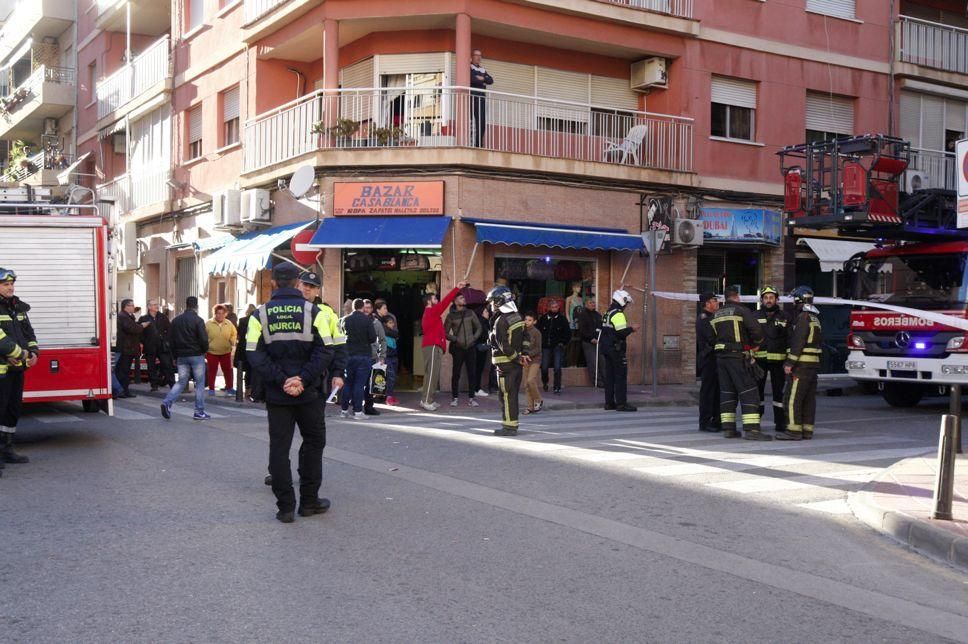 Derrumbe de una casa en Murcia