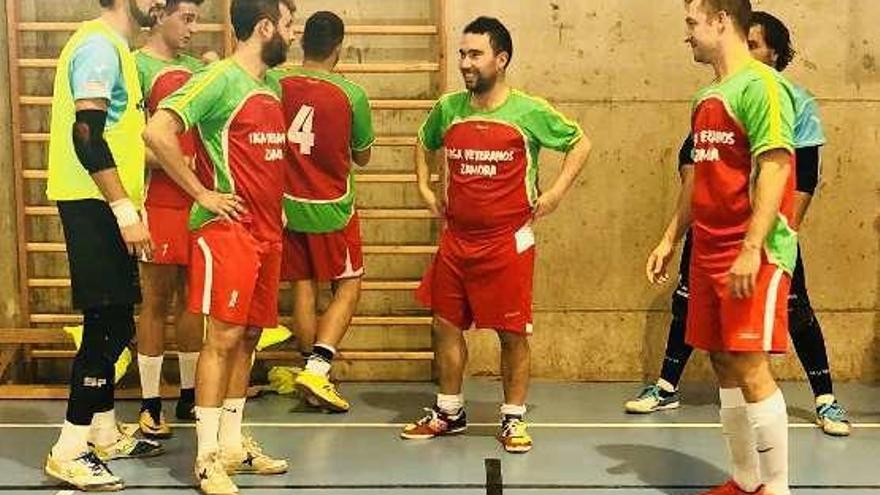 Los jugadores del Interesala Zamora en Valladolid.