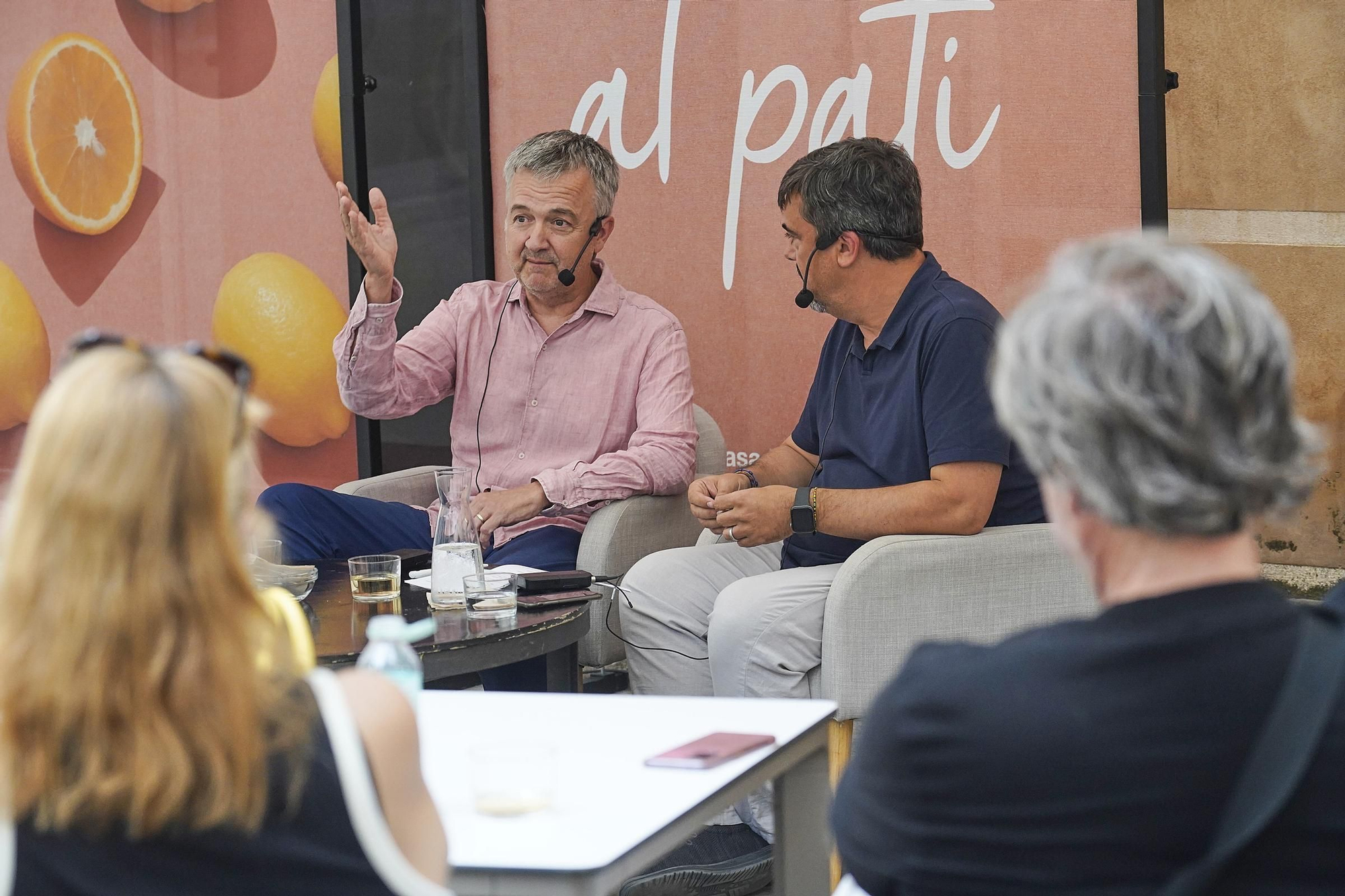 Les fotos de la trobada entre Edmon Roch i Alfonts Petit per destapar anècdotes en el rodatge de pel·lícules