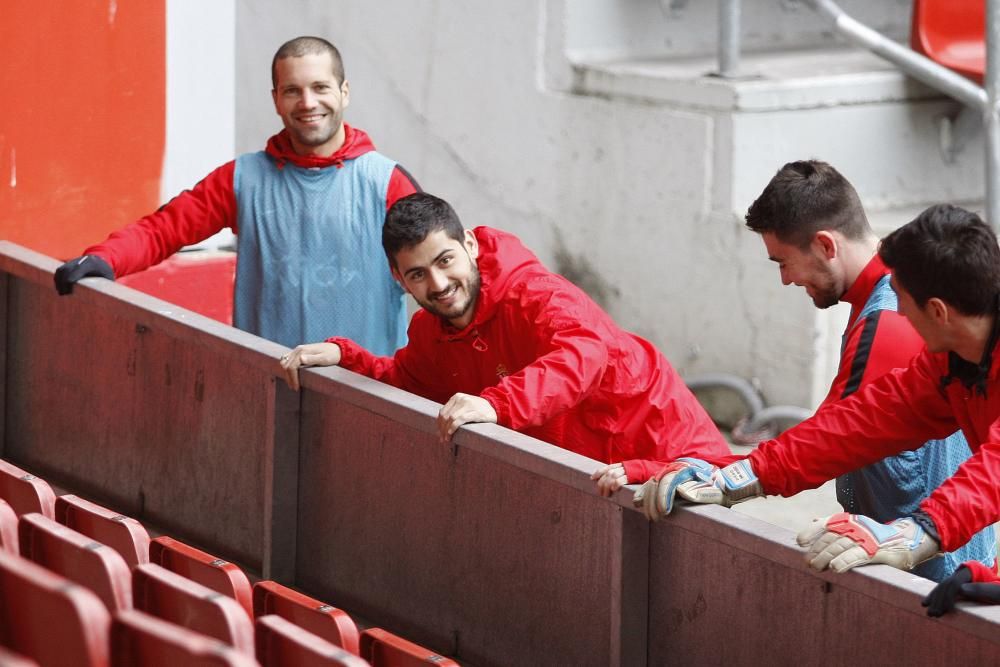 Entrenamiento del Sporting de Gijón