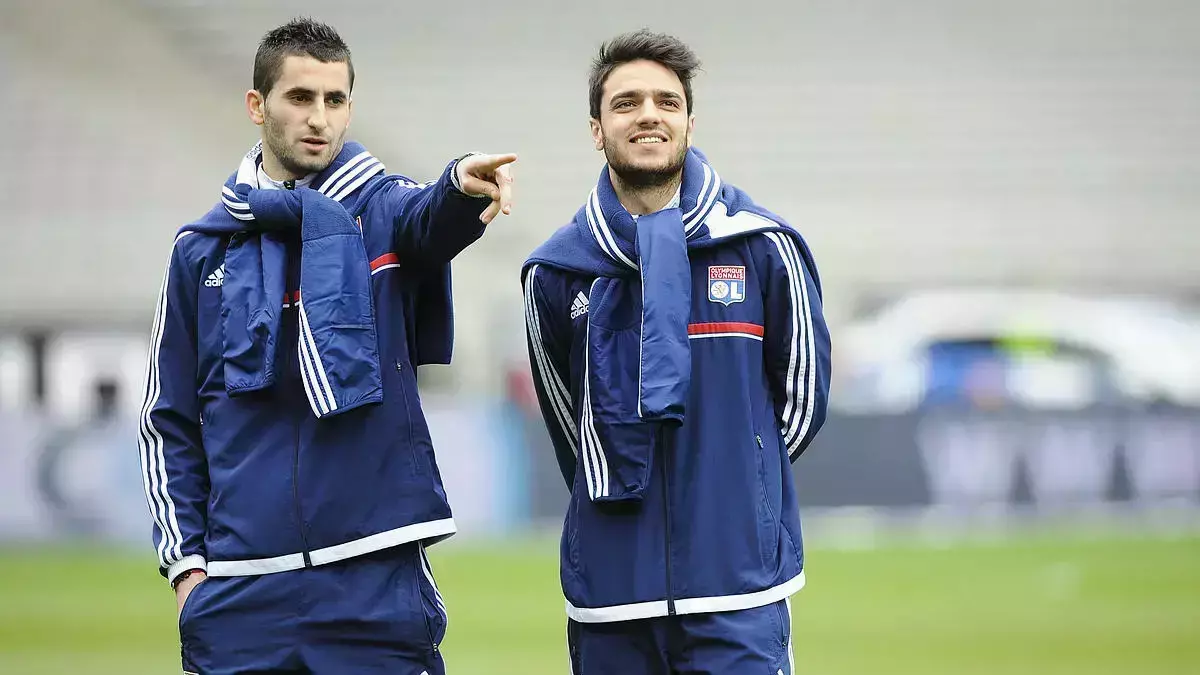 Gonalons y Grenier durante su etapa en el Olympique de Lyon