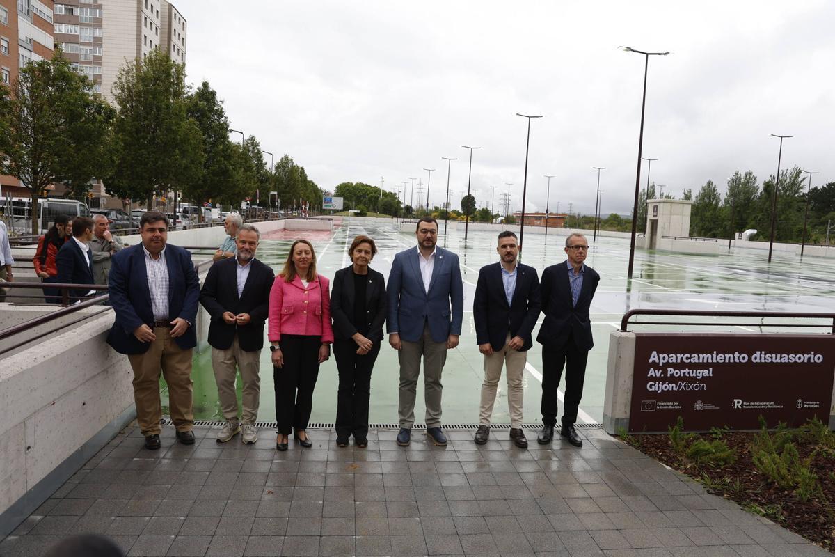 EN IMÁGENES: Así es el nuevo parking disuasorio de la avenida Portugal de Gijón