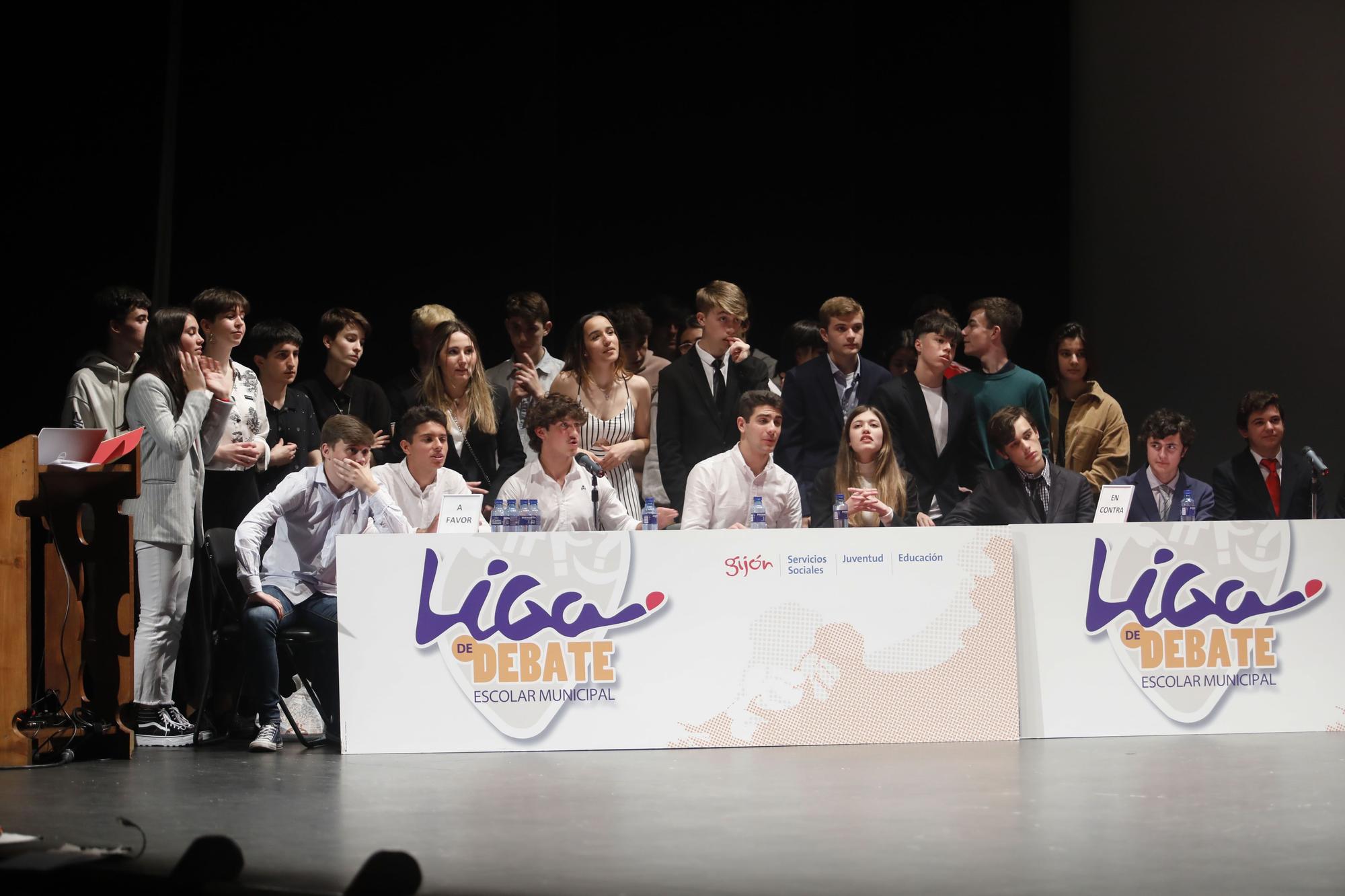 En imágenes: Final de la Liga de Debate Escolar de Gijón