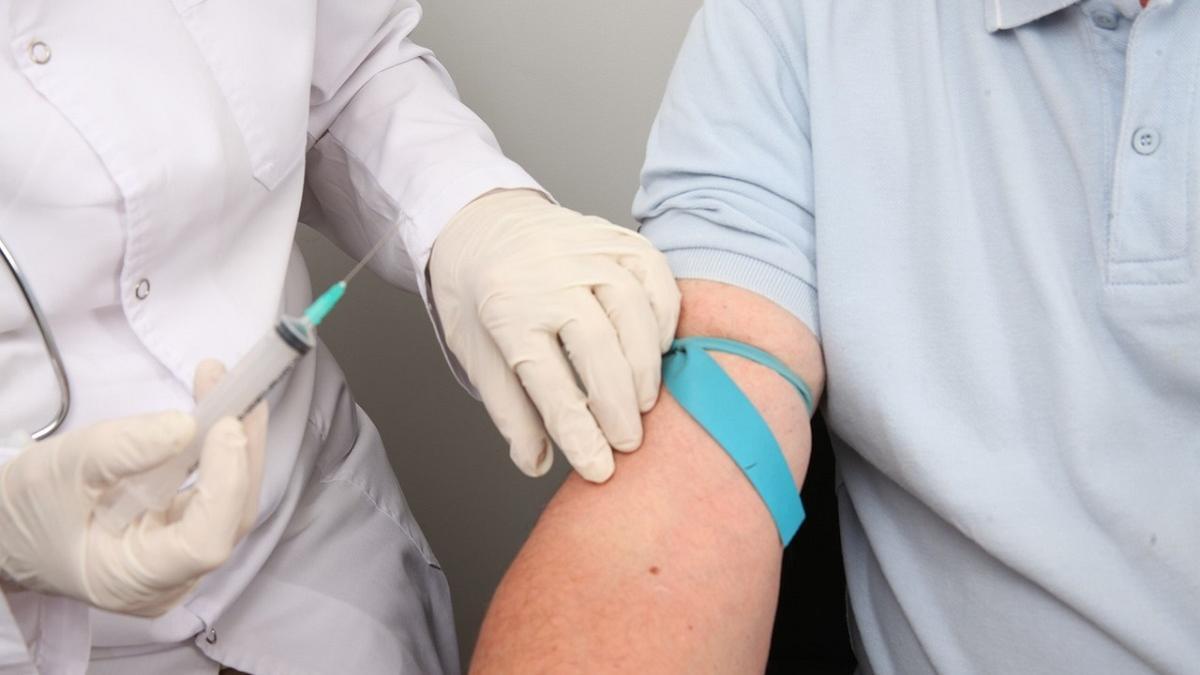 Una extracción de sangre