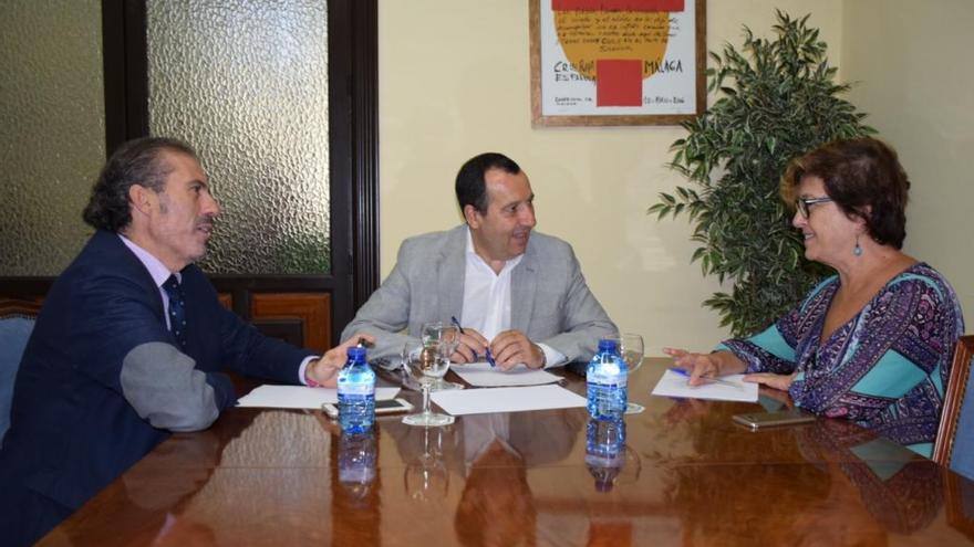 De Lara, Ruiz Espejo y Morilla, durante la reunión.