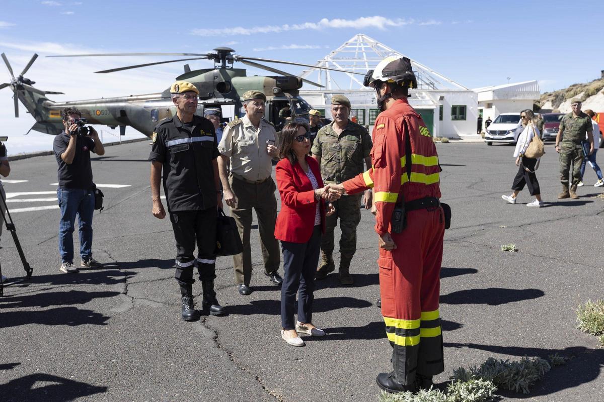 La UME señala que en el incendio de Tenerife "se juntó todo" en contra