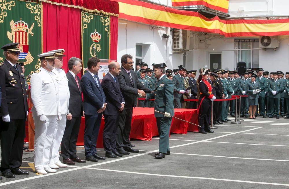 Un momento de la celebración del 173 aniversario de la Guardia Civil.