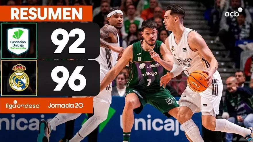 Video resumen del Unicaja-Real Madrid