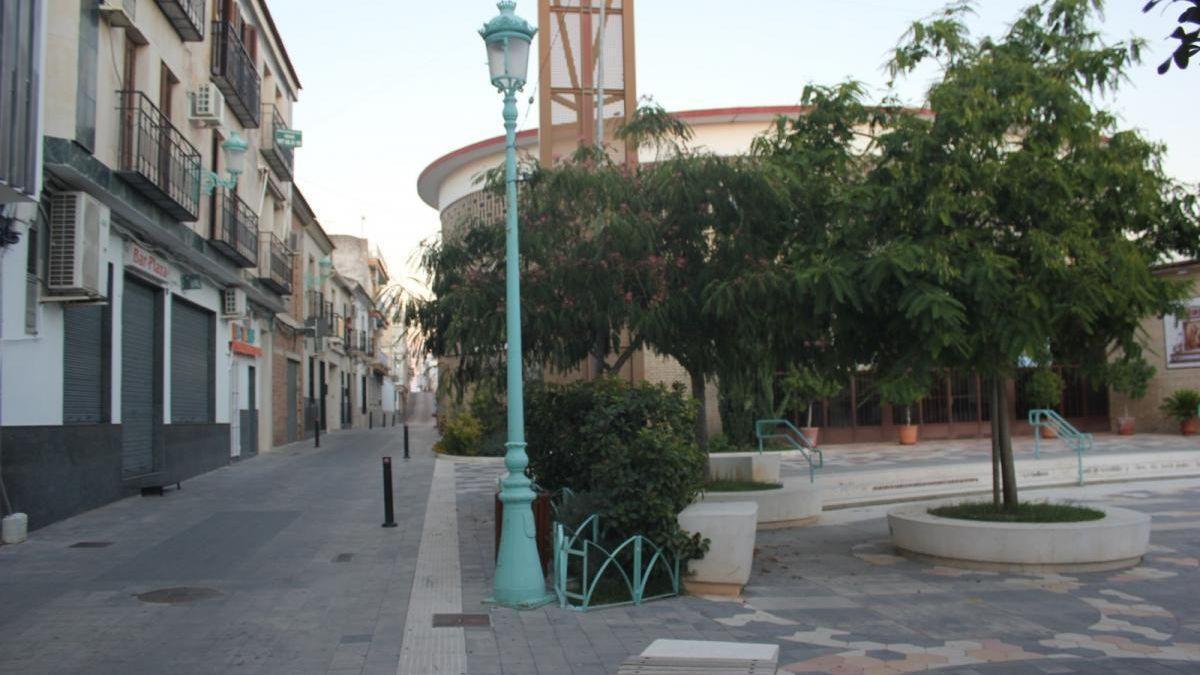 Una calle de Montalbán.