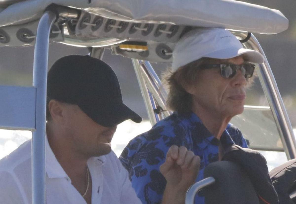 eonardo y Mick en su último encuentro en Ibiza.