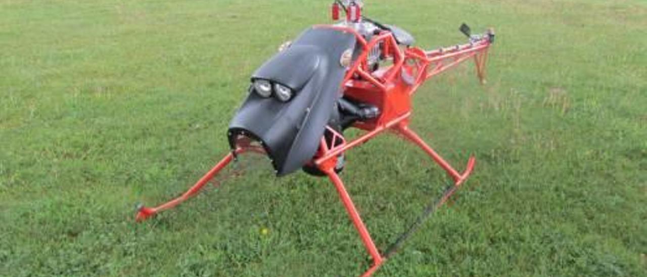 El primer prototipo del helicóptero no tripulado que desarrolla Inaer.