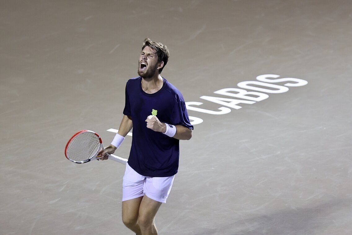 El británico Cameron Norrie celebra una victoria reciente