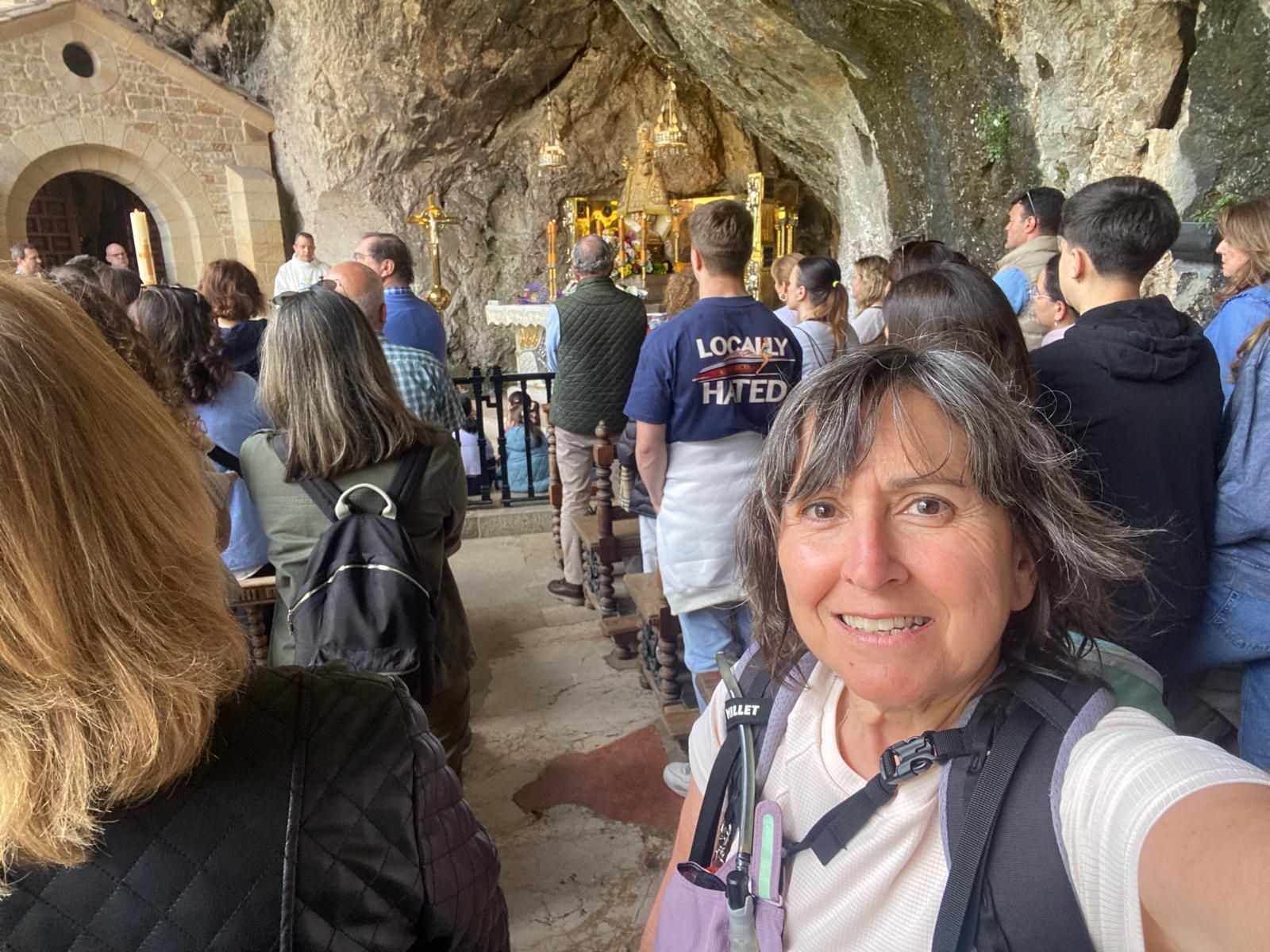 Peregrinación a Covadonga de la asociación La Travesera, de Laviana