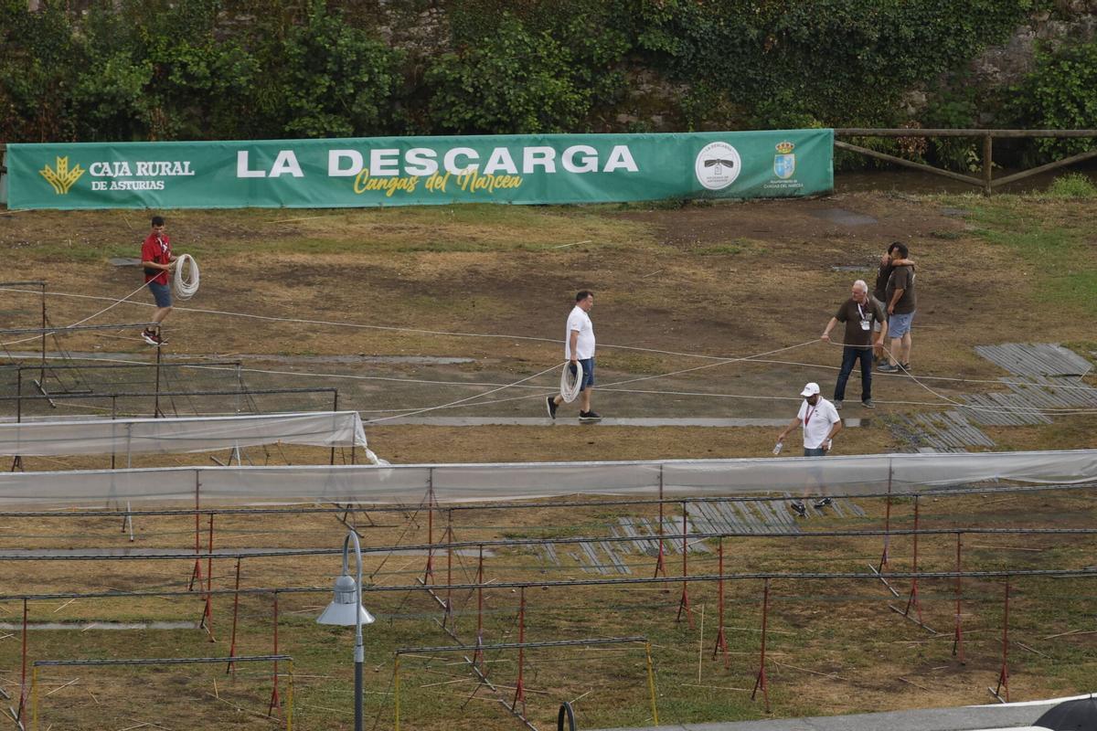 El día en que la Descarga de Cangas se aplazó por la tormenta