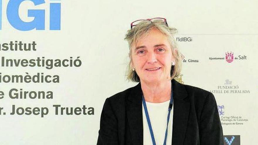 Marga Nadal, a les instal·lacions de l&#039;Idibgi, al Parc Hospitalari Martí i Julià de Salt