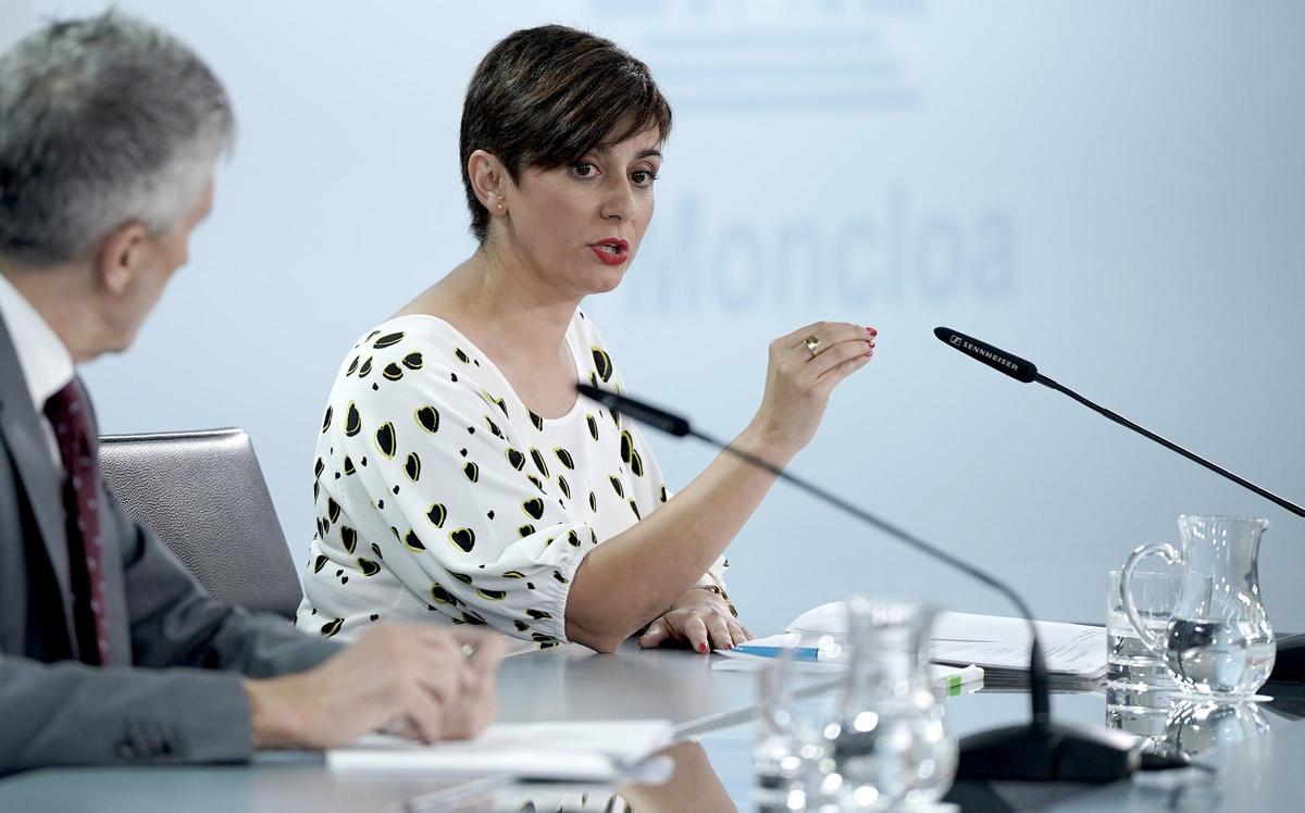 La ministra de Política Territorial y portavoz del Gobierno, Isabel Rodríguez.