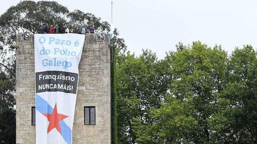 Foto de archivo de la protesta en Meirás. // V.E.