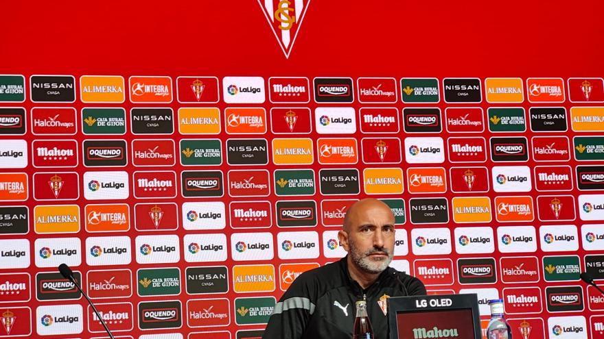 Abelardo, entrenador del Sporting: &quot;Ni pienso en el derbi, necesitamos ganar al Cartagena&quot;