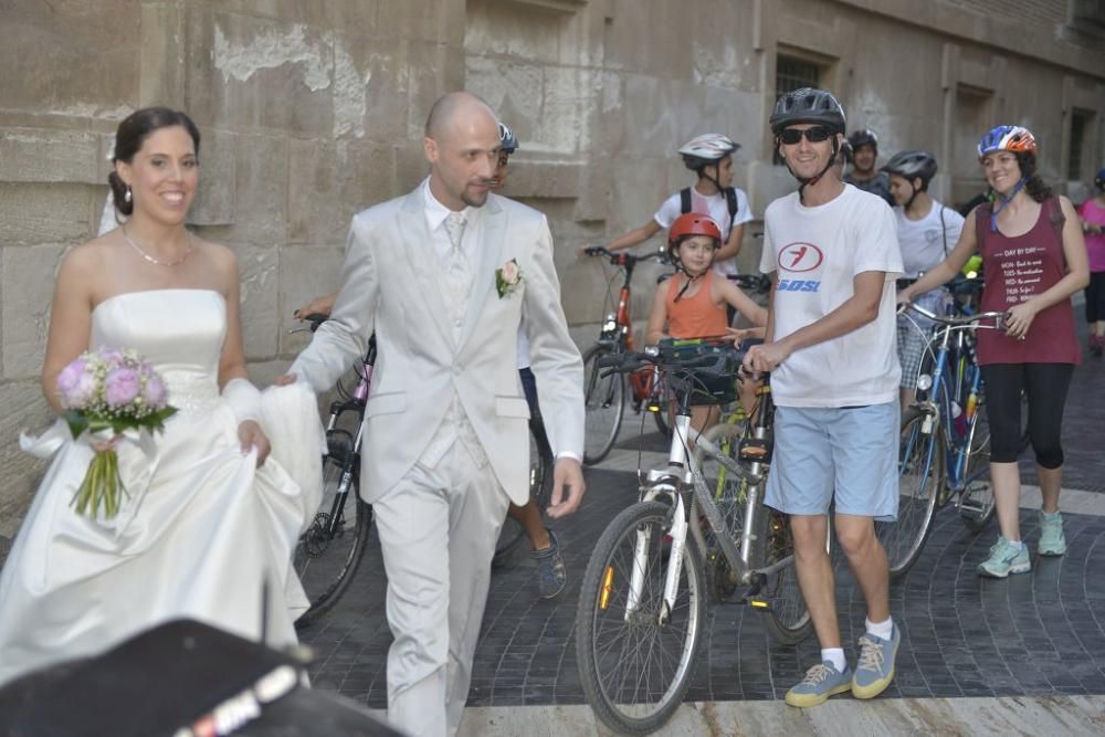 Ruta de bicicletas a la luz de la luna de Murcia