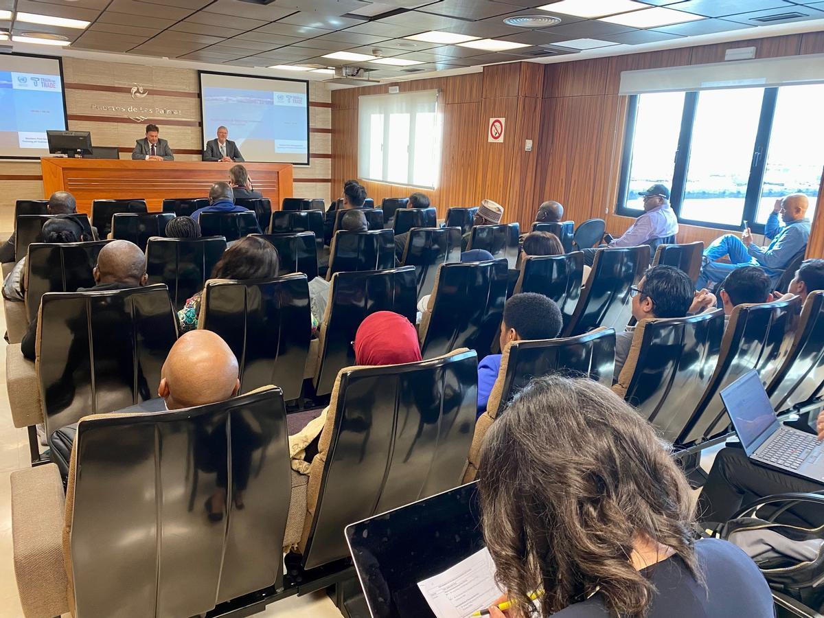 Jan Hoffman ha intervenido esta semana en el curso que la red anglófona de la Unctad ha impartido en el Puerto de Las Palmas.