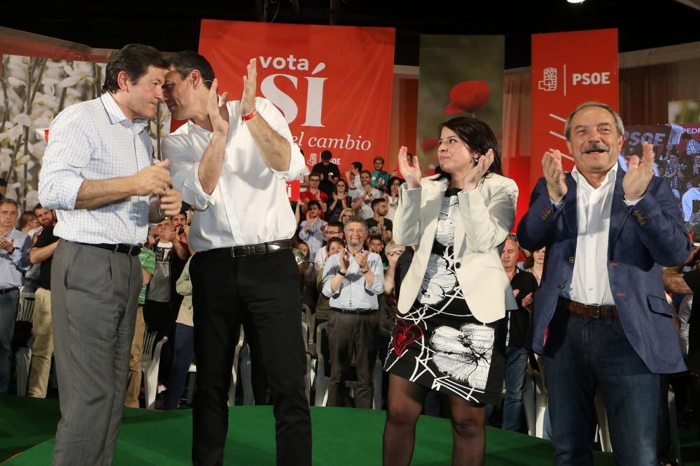 Mitin del PSOE en Oviedo con Pedro Sánchez