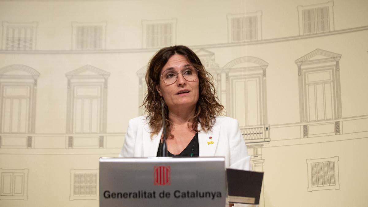 La consellera de la Presidencia de la Generalitat de Cataluña, Laura Vilagrà