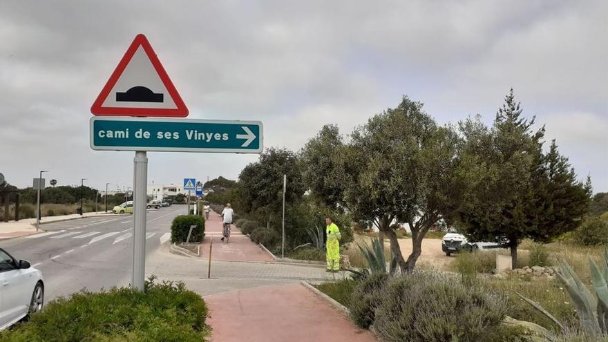 Reparación del camí de ses Vinyes de Formentera