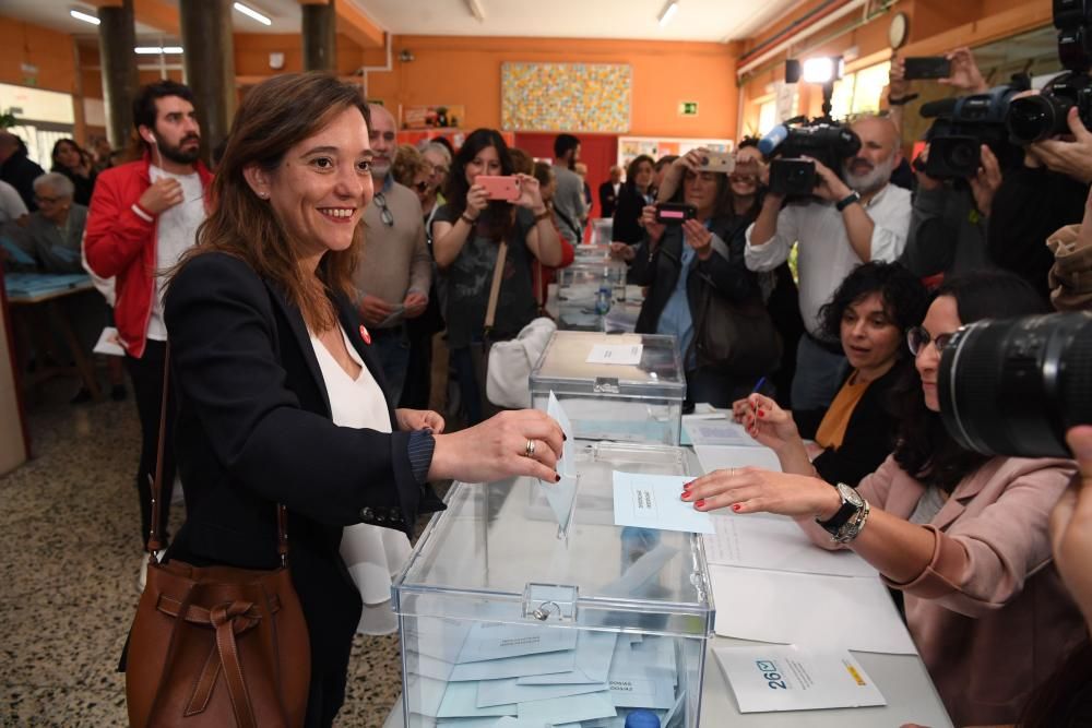 Así votan los candidatos en A Coruña