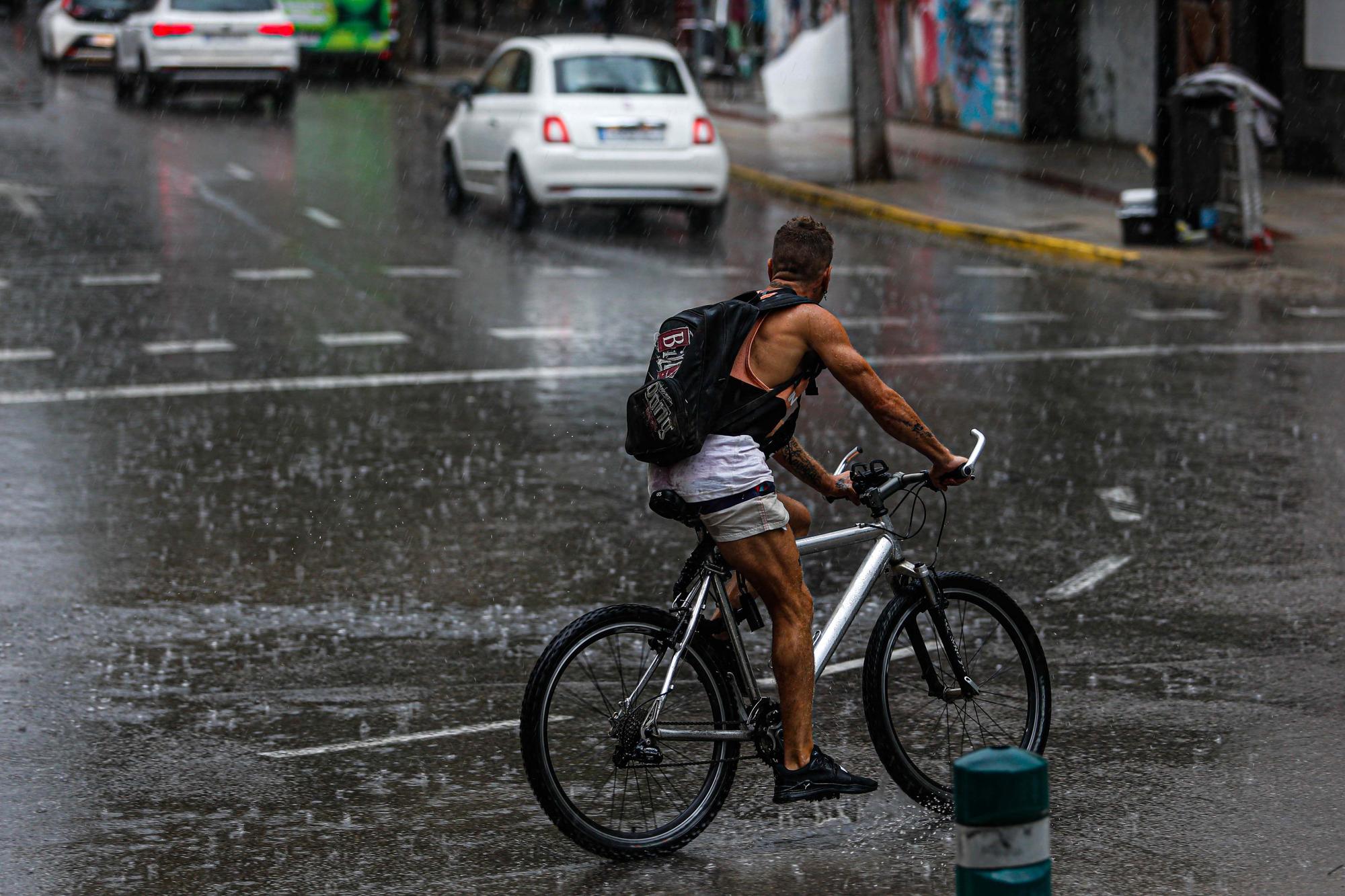 Fuertes tormentas en Ibiza y Formentera