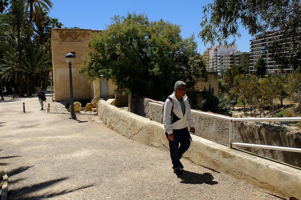 La grieta que amenaza el Molí Real de Elche