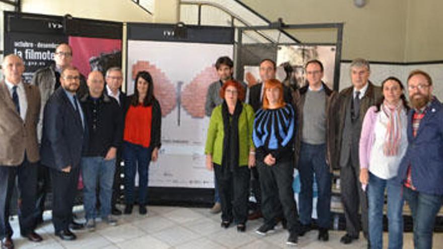 Presentació ahir del Festival Humans Fest a la seu de la Filmoteca a València.