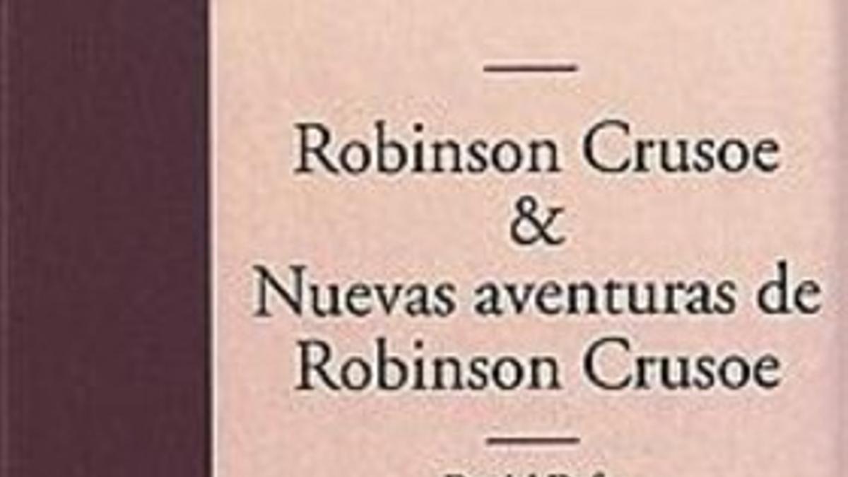 Grabado en el que Robinson encuentra la huella de un hombre.