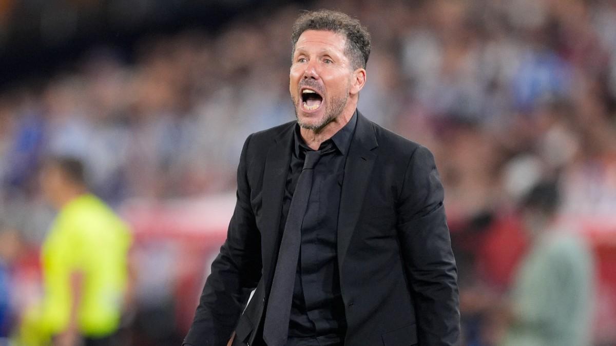 Diego Pablo Simeone, entrenador del Atlético de Madrid